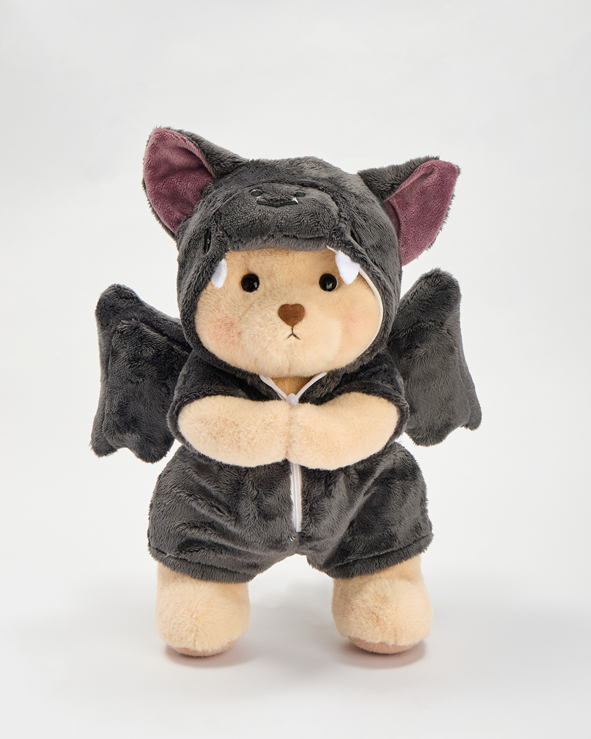 Getahug Halloween Monster Bat Bear with Magnetic Hands | Handmade Jointed Stuffed Animal Gift