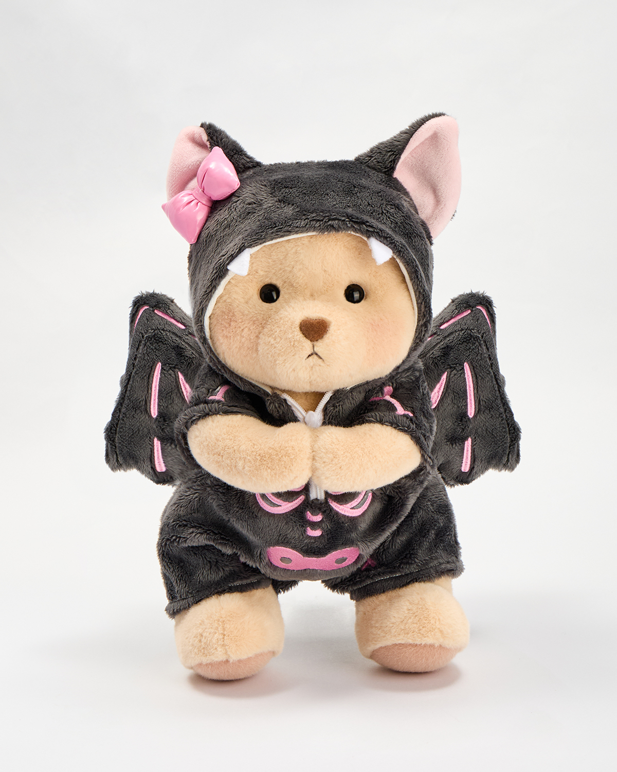 Getahug Halloween Skeleton Bat Bear with Magnetic Hands | Handmade Jointed Stuffed Animal Gift