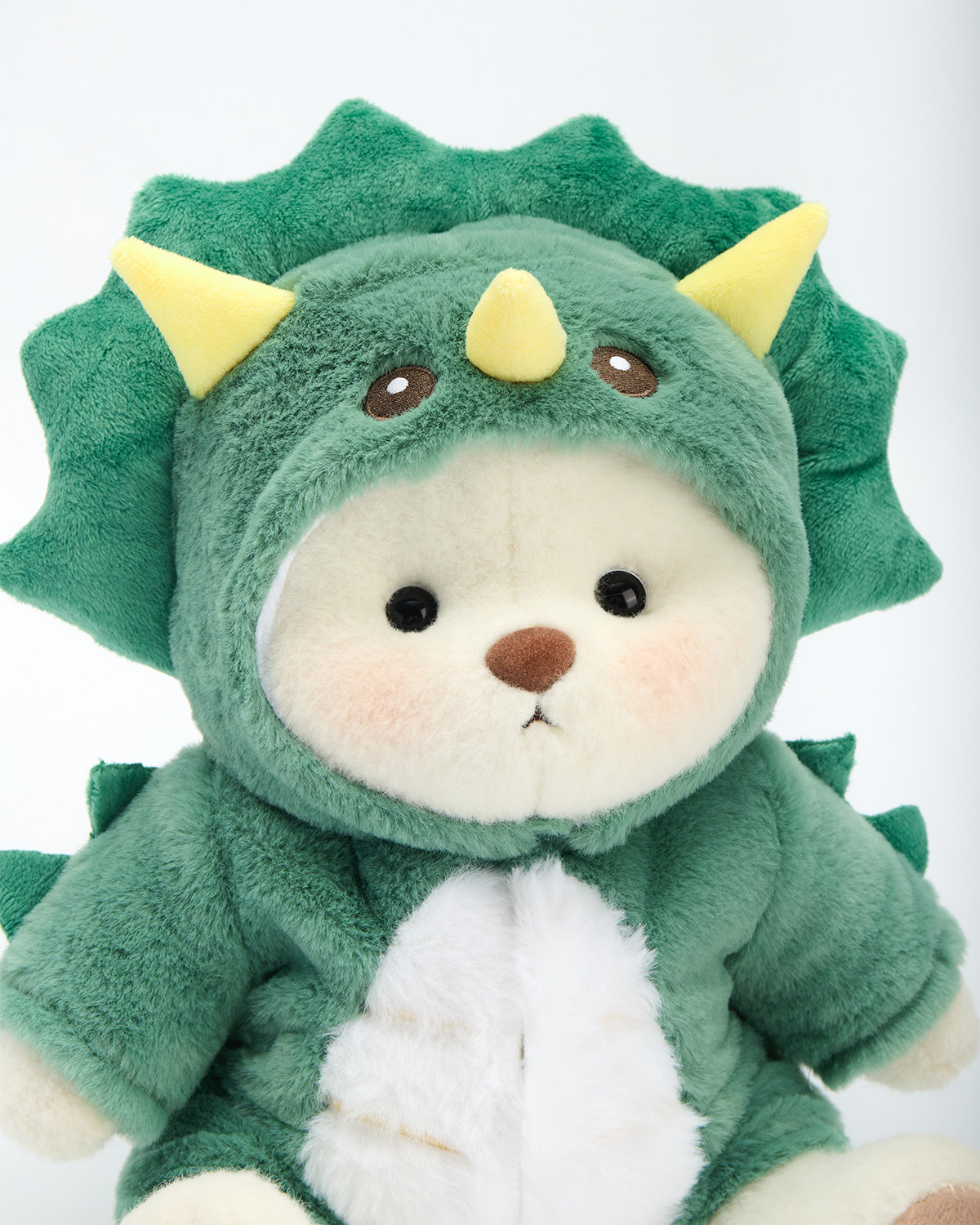 Getahug Green Triceratops Bear | Handmade Jointed Stuffed Animal Gift