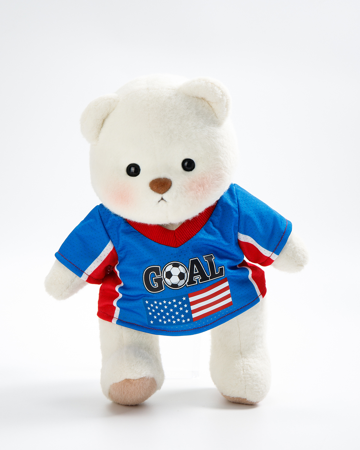 Getahug Soccer Star Goal Teddy Bear | Handmade Jointed Stuffed Animal Gift for Football Fans