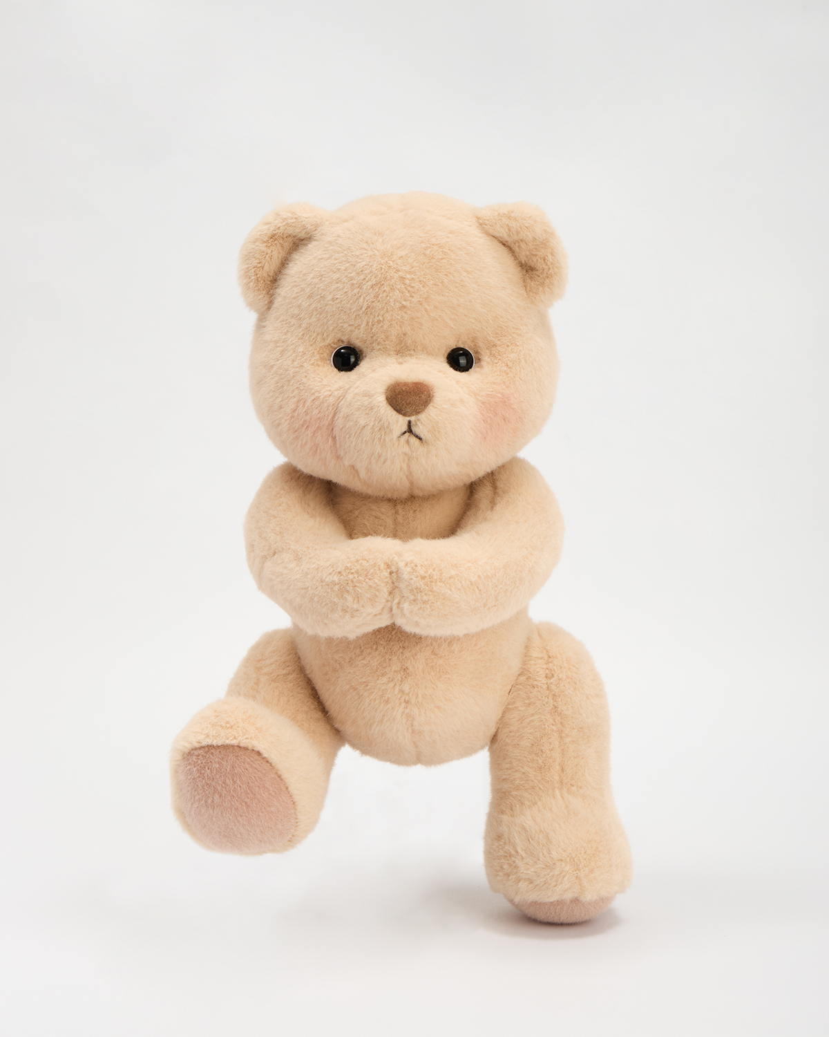 Getahug Brown Teddy Bear with Magnetic Hands | Handmade Jointed Stuffed Animal Gift
