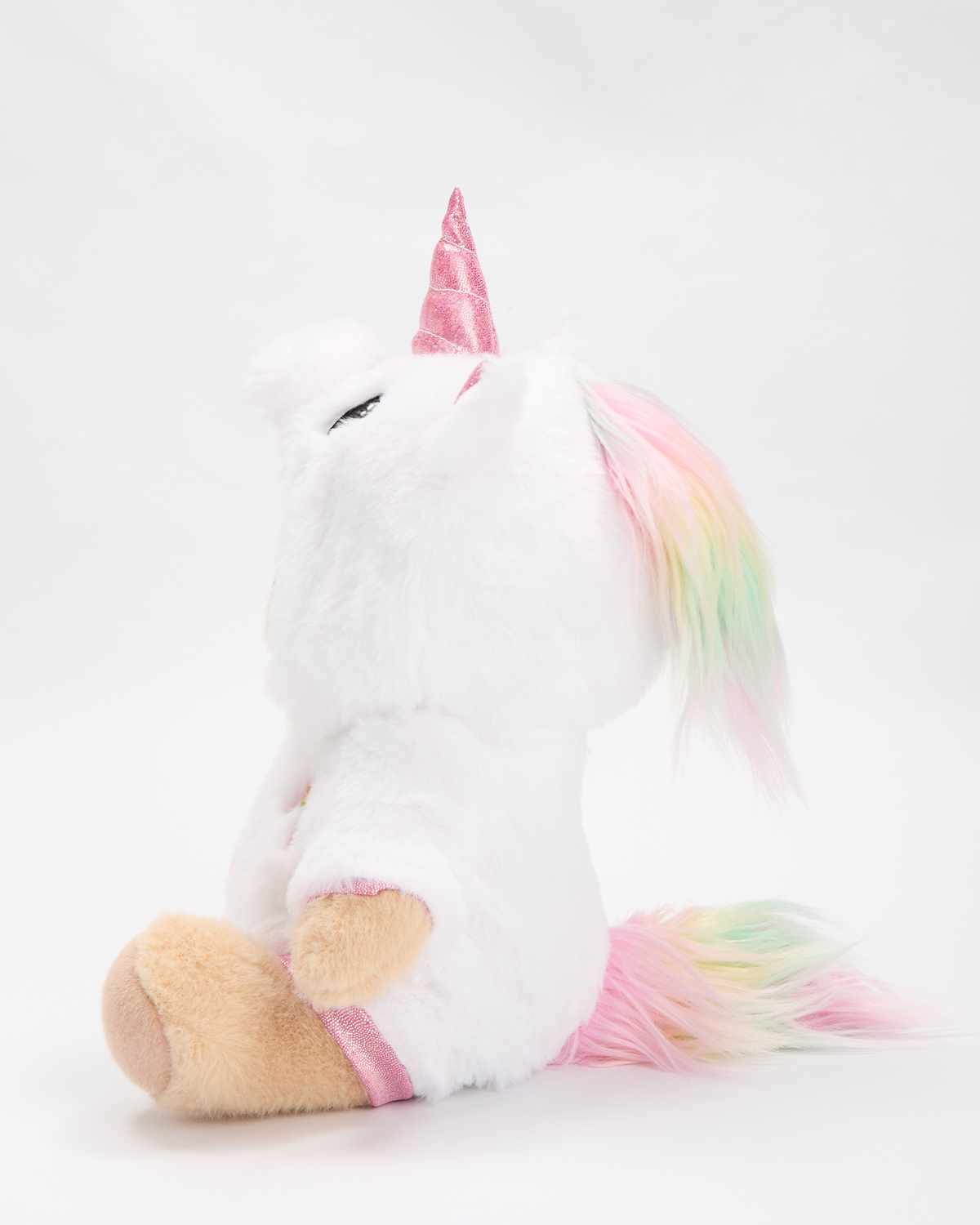 Getahug White Unicorn Bear | Handmade Jointed Stuffed Animal Gift