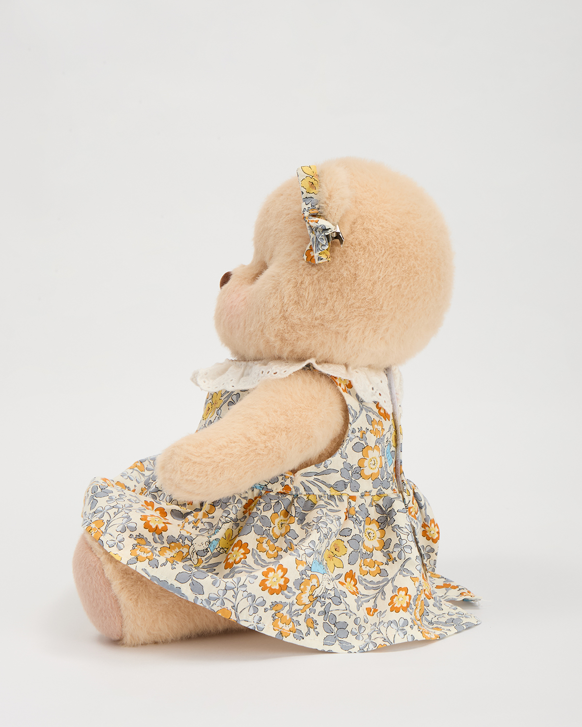 Getahug Retro Floral Dress Bear | Handmade Jointed Teddy Bear Gift