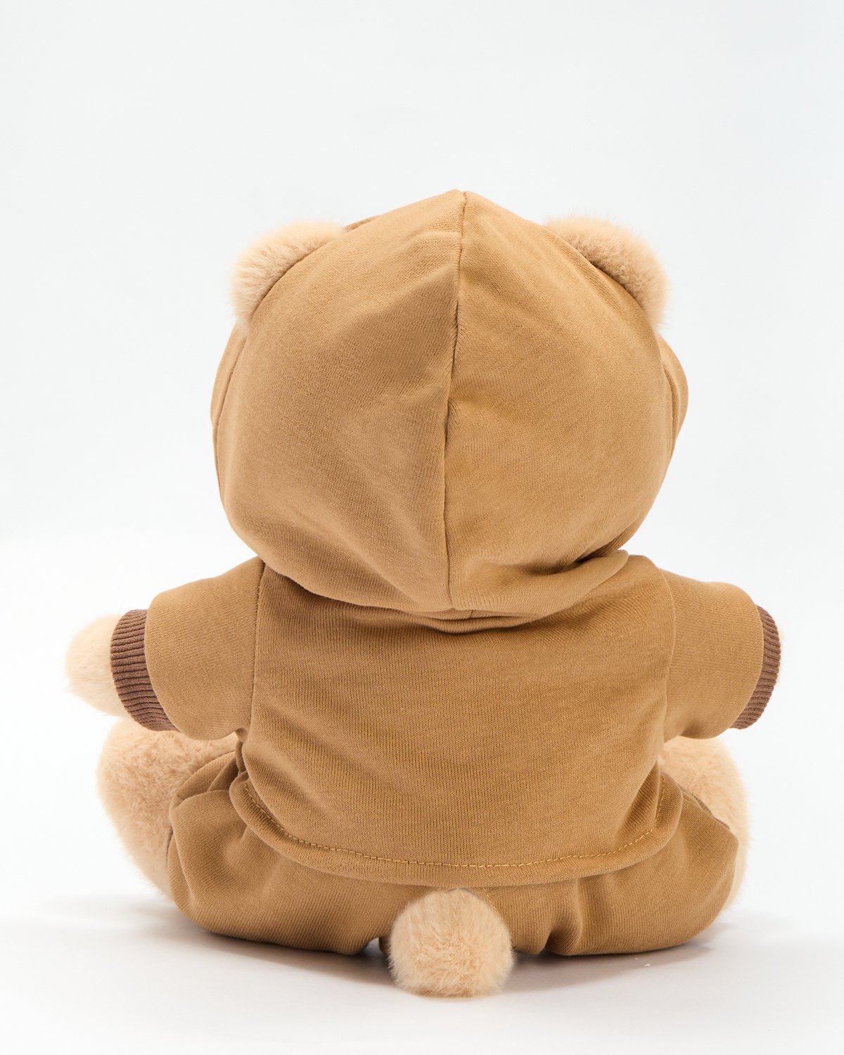 Getahug Retro Brown Love Hoodie Bear | Handmade Jointed Stuffed Animal Gift