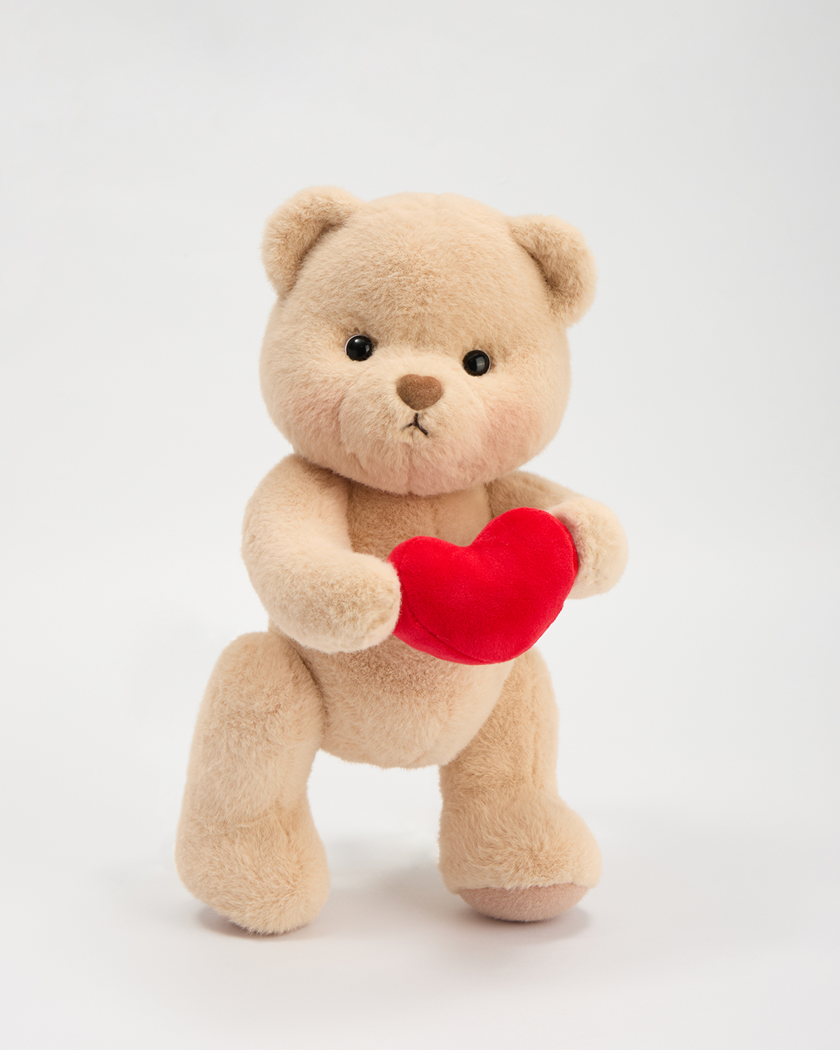 Getahug Bella Magnetic Bear with a Heart | Handmade Jointed Stuffed Animal Gift