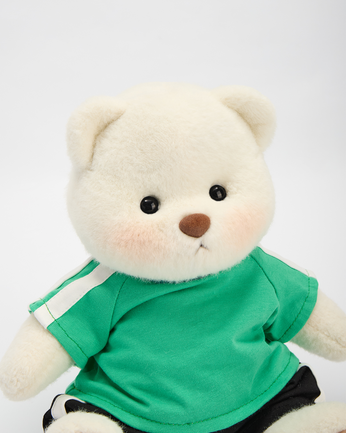 Getahug Vibrant Green T-shirt Bear | Handmade Jointed Stuffed Animal Gift