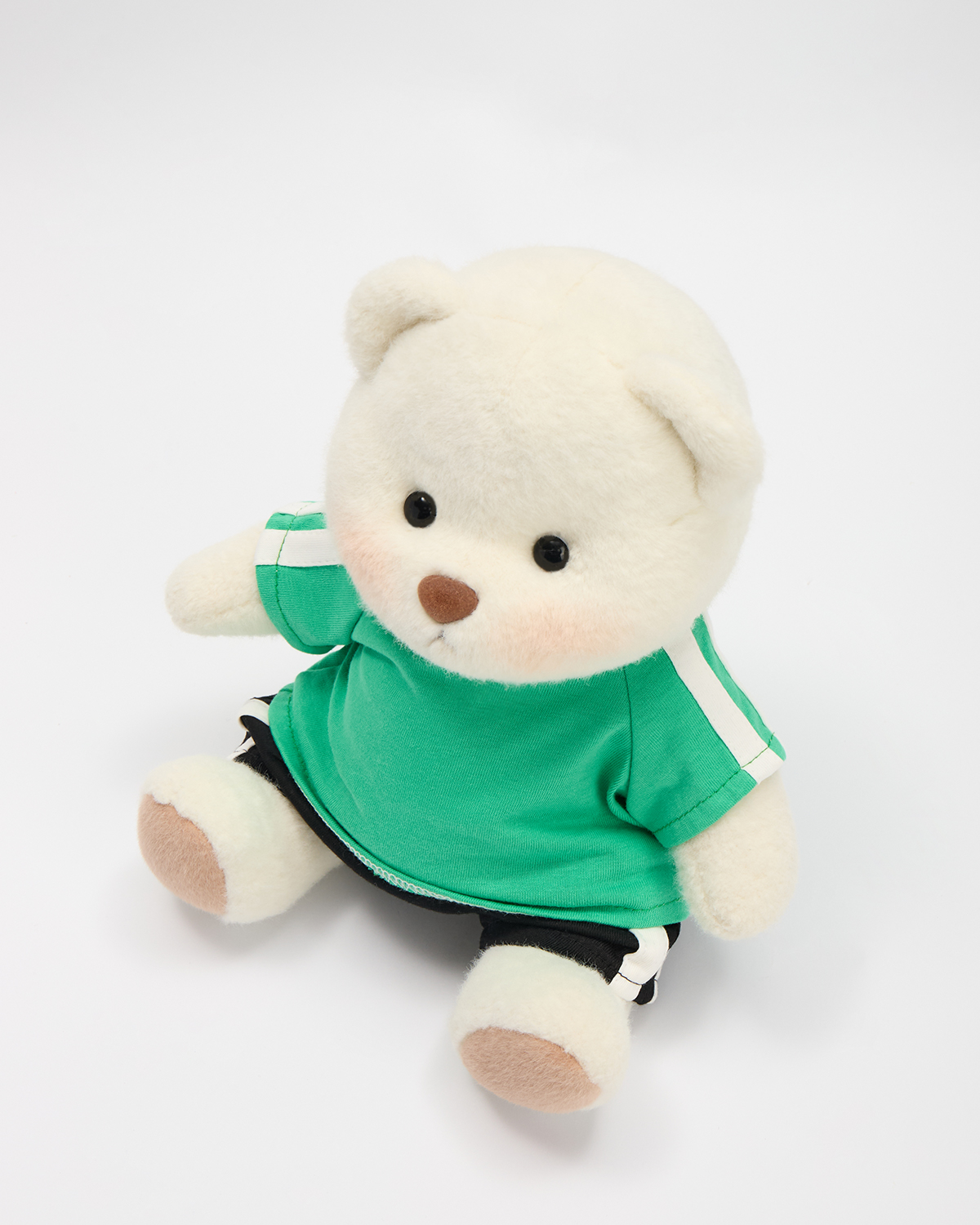 Getahug Vibrant Green T-shirt Bear | Handmade Jointed Stuffed Animal Gift