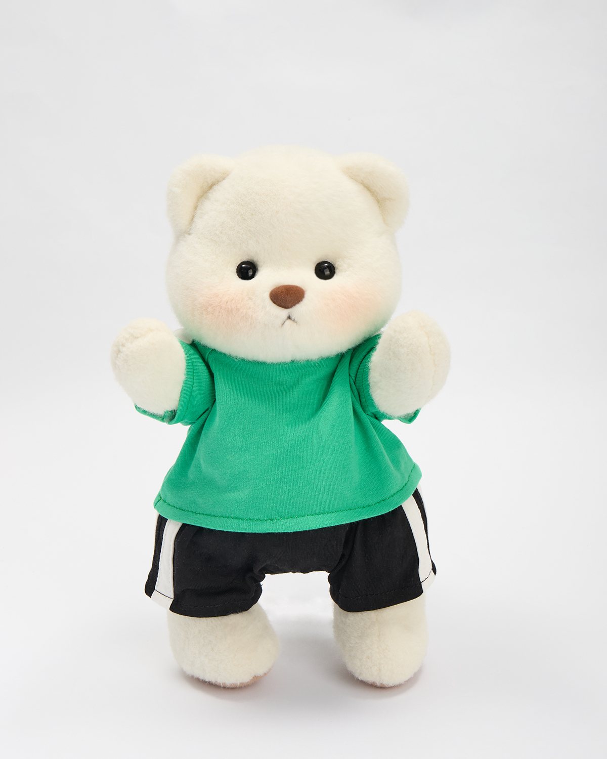 Getahug Vibrant Green T-shirt Bear | Handmade Jointed Stuffed Animal Gift