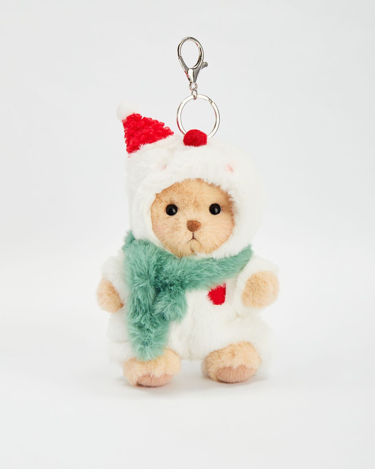 Getahug Snowman Mini Bear | 5.9 Inches Stuffed Animal Bag Charm Keychains Christmas Gift