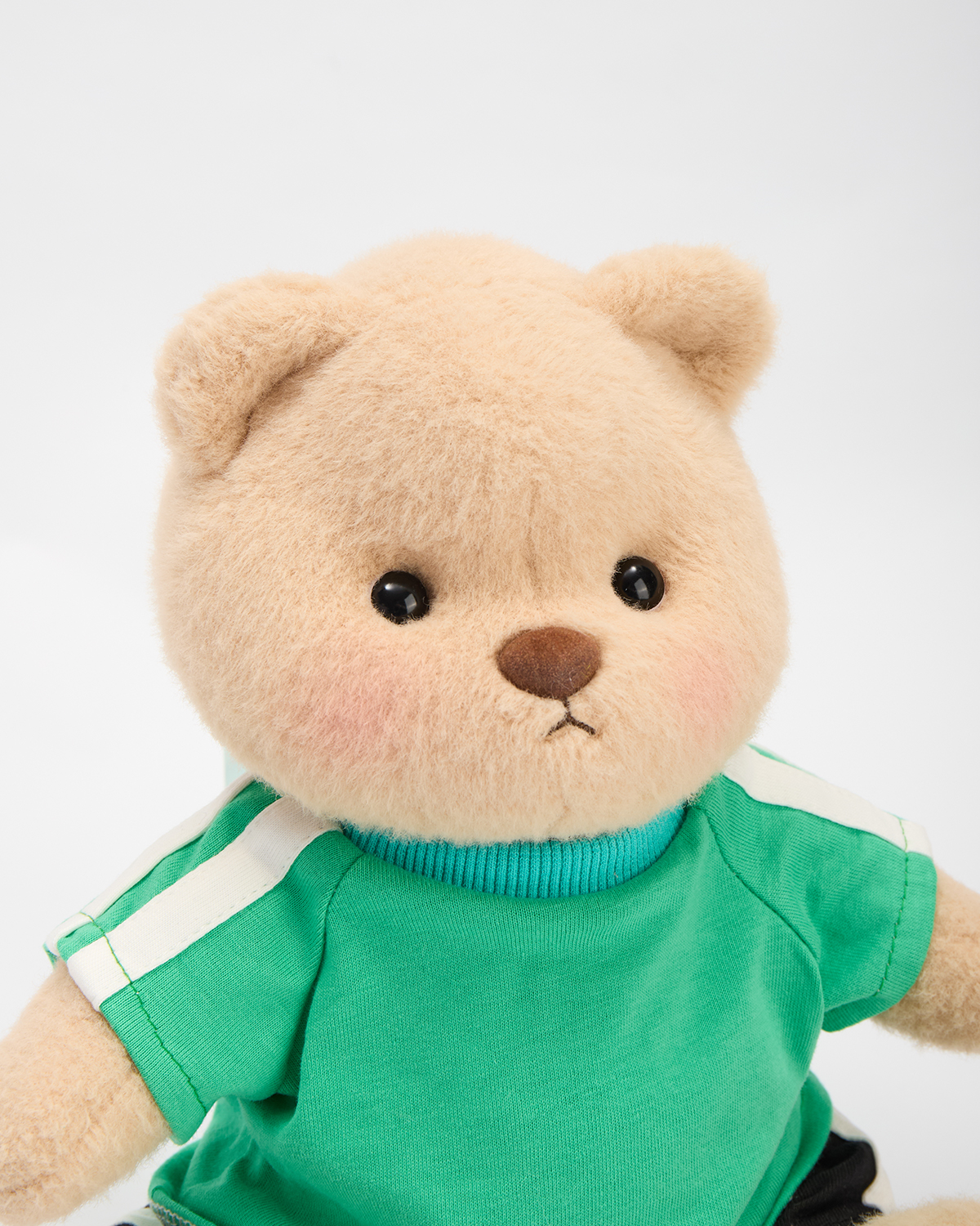 Getahug Vibrant Green T-shirt Bear | Handmade Jointed Stuffed Animal Gift