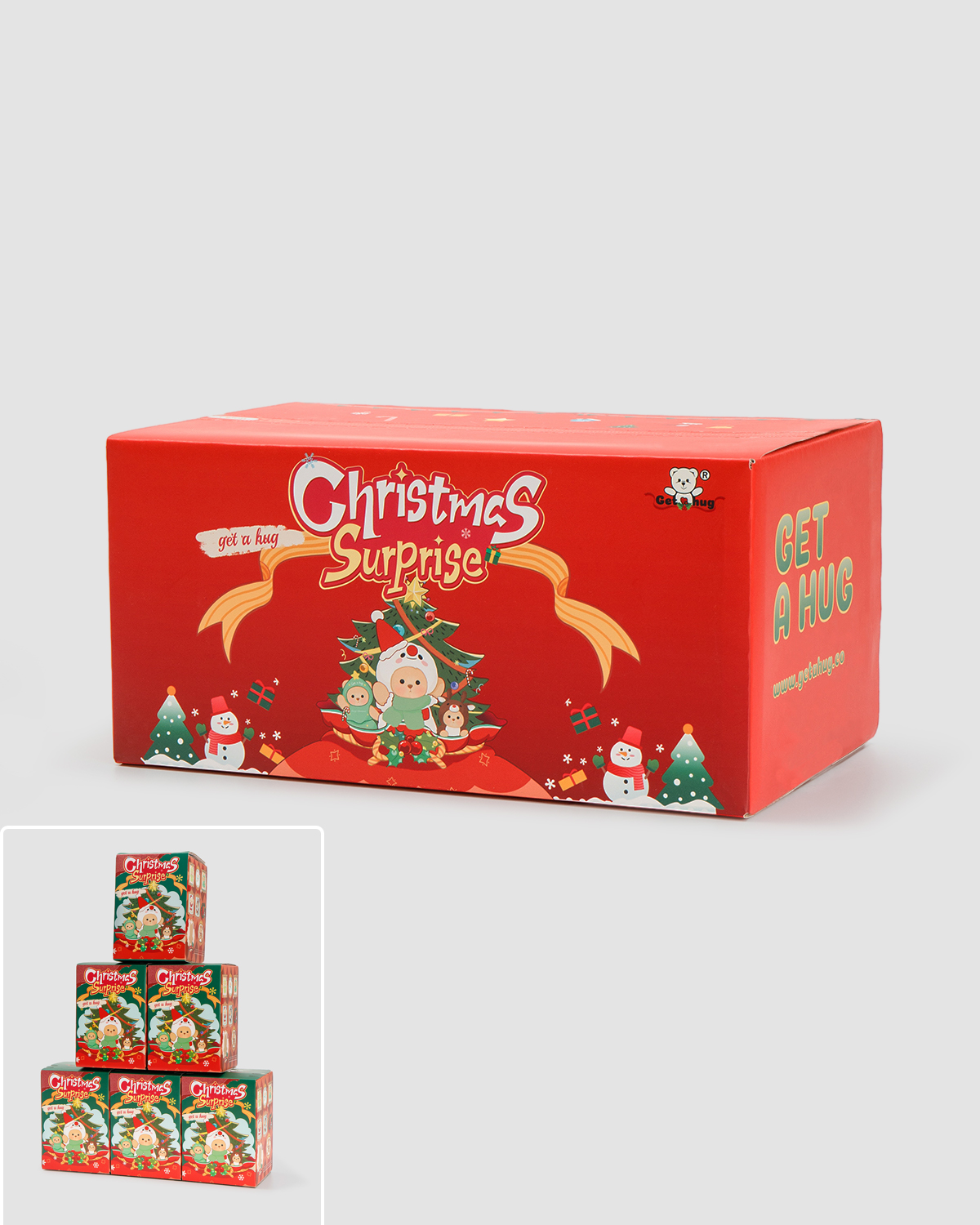 Getahug Christmas Series Mini Bear Blind Box | Christmas Limited Edition 5.9 Inches Plush Pendant Keychains Bag Charm Gifts