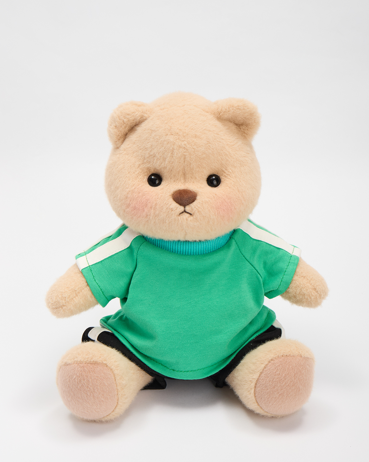 Getahug Vibrant Green T-shirt Bear | Handmade Jointed Stuffed Animal Gift