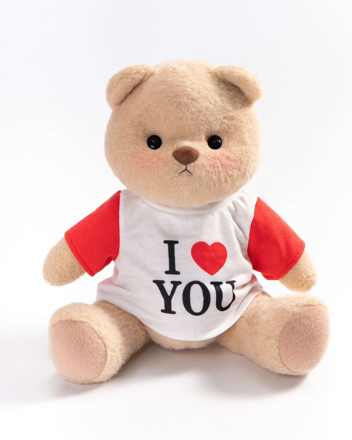 Getahug I Love You Raglan T-Shirt Bear | Handmade Jointed Teddy Bear Stuffed Animal Gift