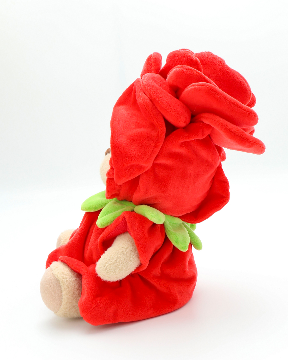 Getahug Love Red Rose Bear | Valentine's Day Handmade Jointed Stuffed Animal Gift