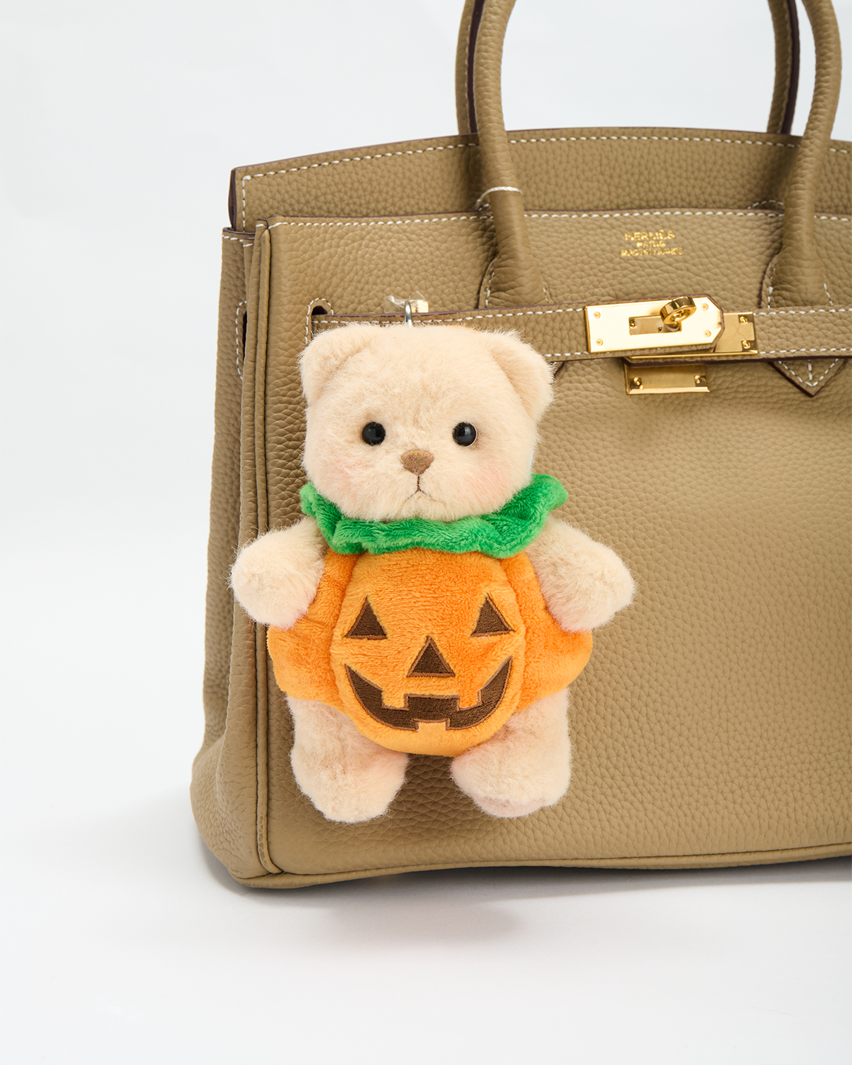 Halloween Spooky Pumpkin Bag Charm Keychains (Outfit Only) | 5.9 Inches Mini Teddy Bear Clothes
