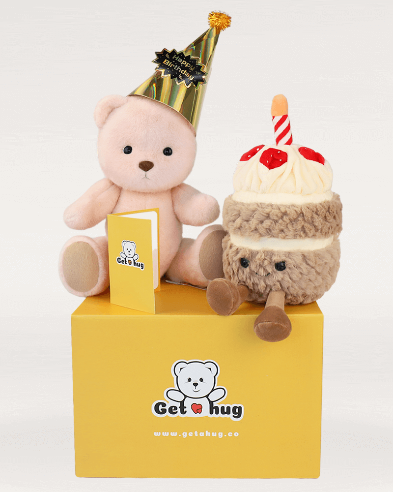 Poppy The Pink Bear Birthday gift Bundle