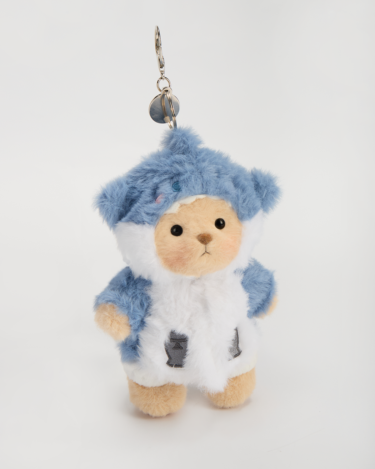 Getahug 5.9 Inches Blue Shark Brown Mini Bear Bag Charm Keychains Gift