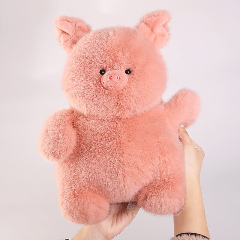Adorable Lazy Plush Friend Collection/Koala/Penguin/Piggy/Beaver, Pink Piggy Friend · 13"x11"