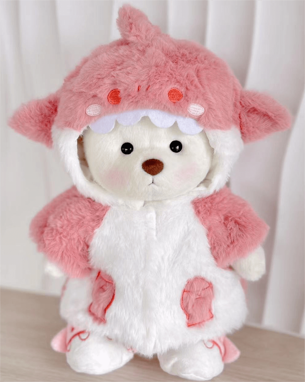 Pink Fluffy Shark Coat(Outfit Only) | Teddy Bear Clothes-Getahug