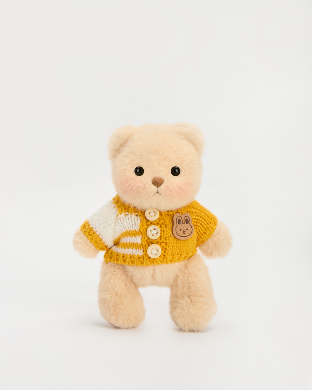 Getahug 5.9 Inches Yellow Sweater Brown Mini Bear Pendant Keychain Gift