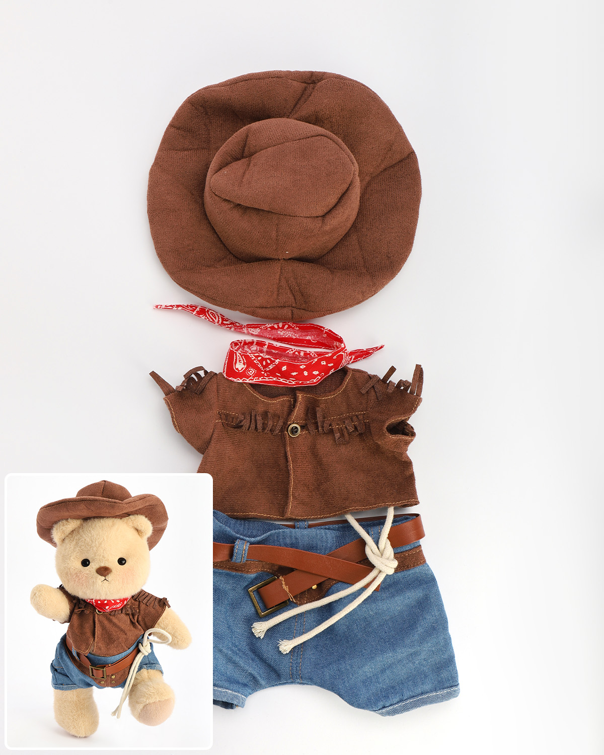 Getahug Cool Cowboy Bear | Handmade Jointed Teddy Bear Gift