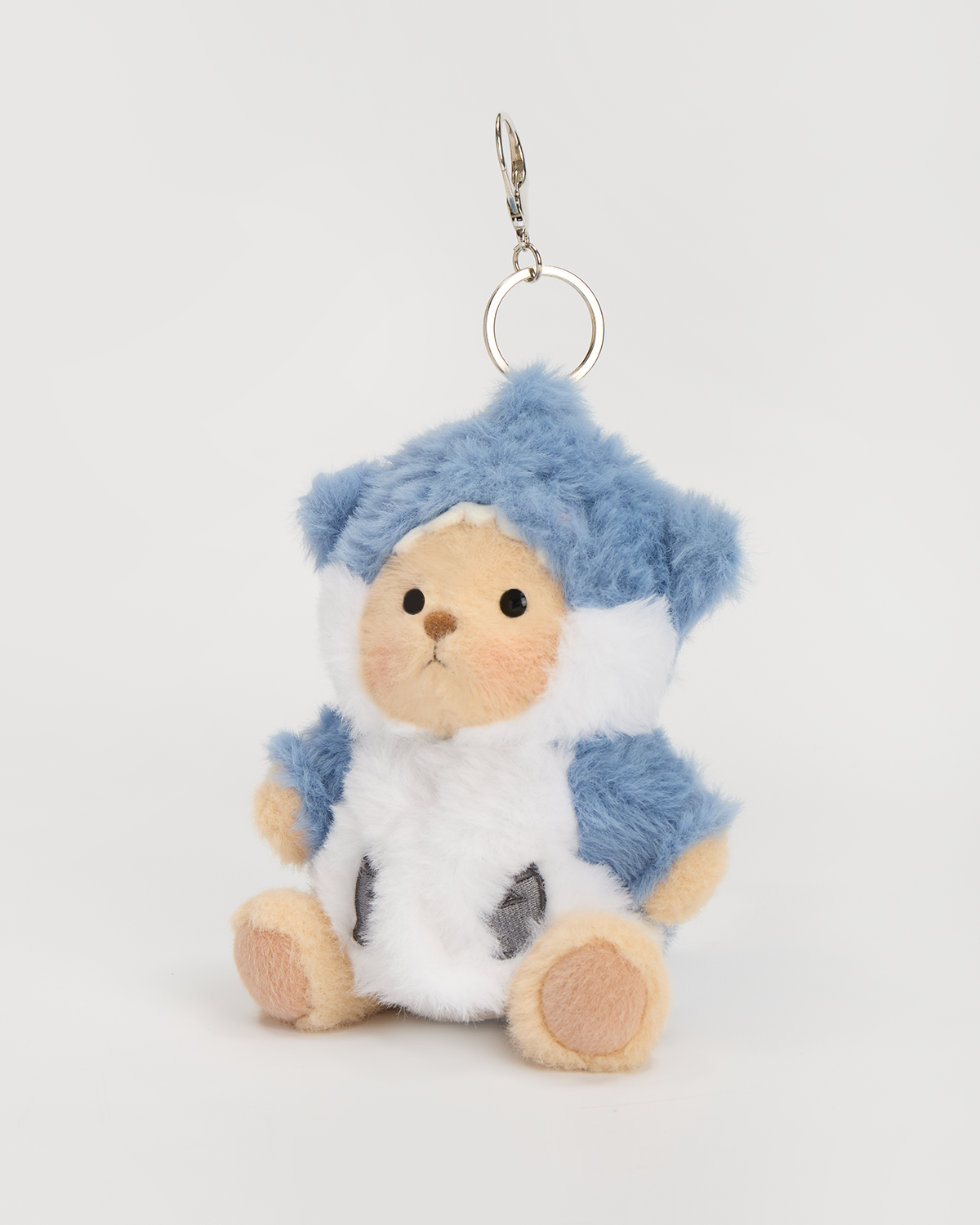 Getahug 5.9 Inches Blue Shark Brown Mini Bear Bag Charm Keychains Gift