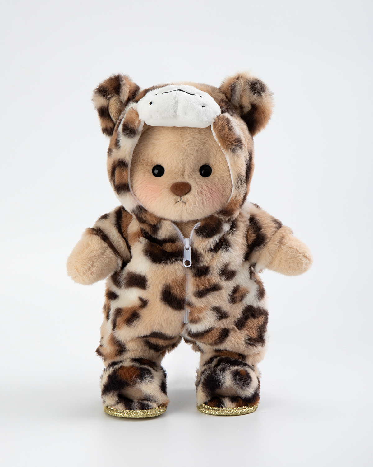 Fluffy Leopard Slippers | Accessories Suitable for 12 Inches Stuffed Animals