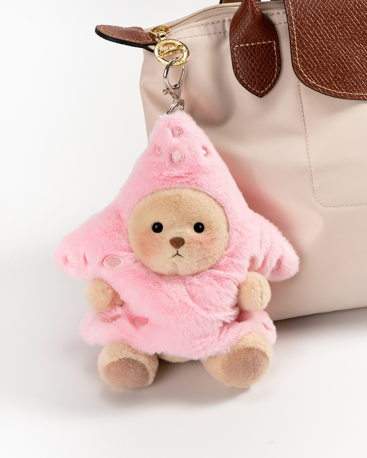 Getahug Starfish Mini Bear Keychain | 5.9 Inches Plush Bag Charm Stuffed Animal Gift