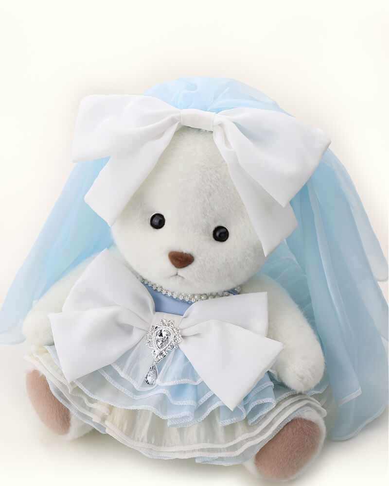 Getahug The Blue Ocean Heart Bear | Handmade Jointed Teddy Bear Gift