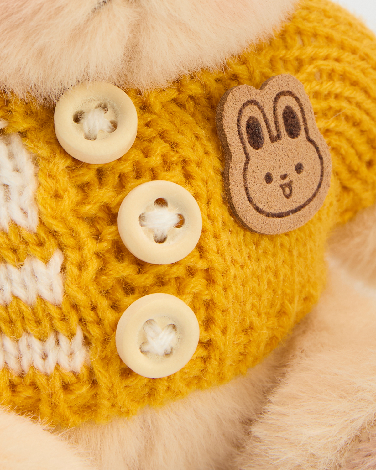 Getahug 5.9 Inches Yellow Sweater Brown Mini Bear Pendant Keychain Gift