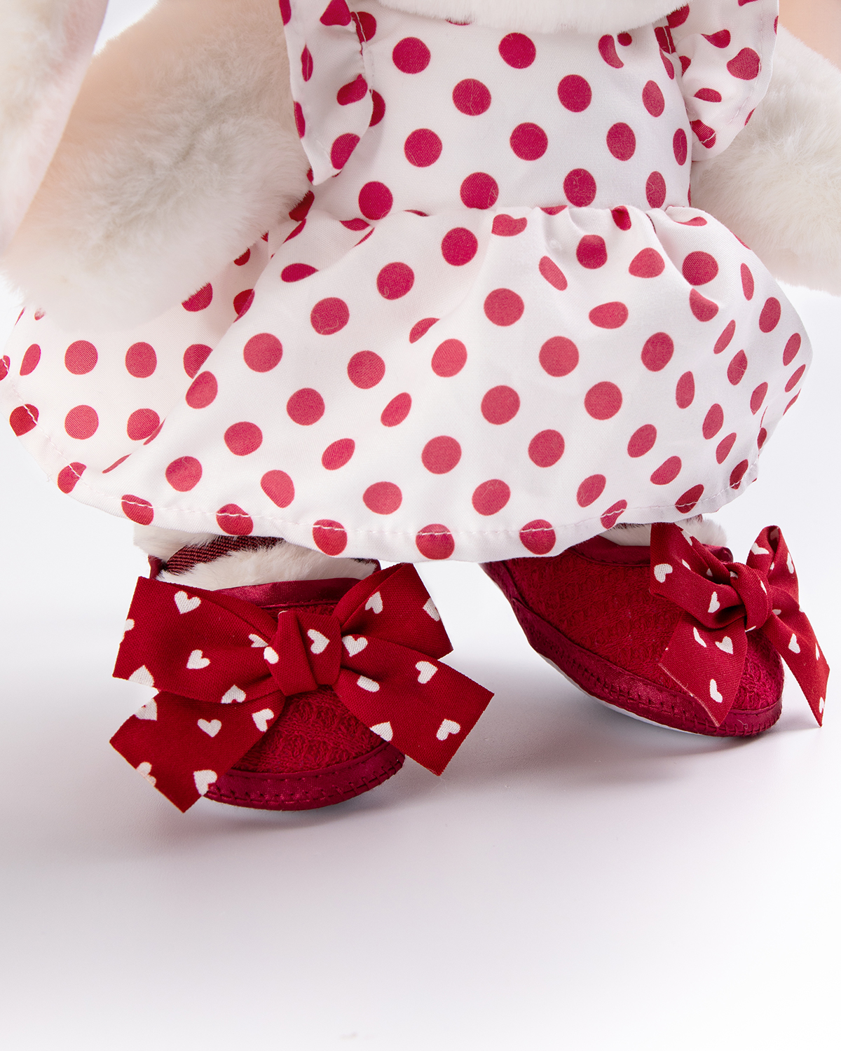 Red Polka Dot Shoes | Accessories Suitable for 12 Inches Stuffed Animals