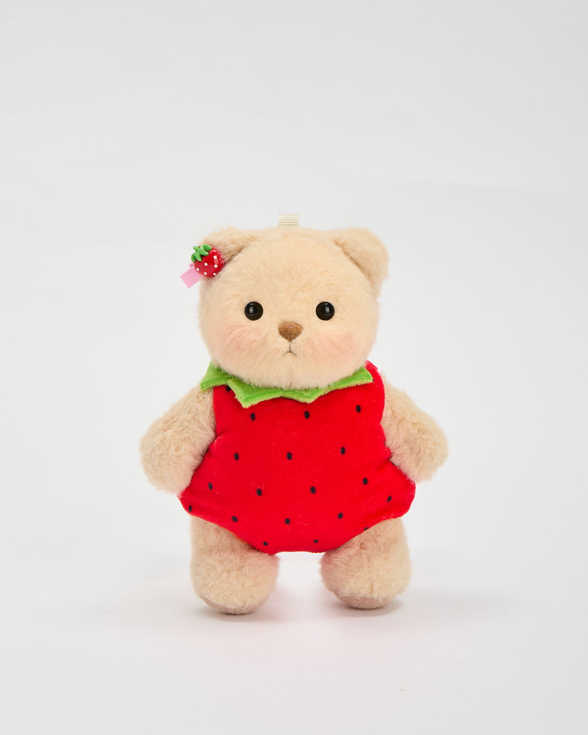 Getahug 5.9 Inches🍓Strawberry Brown Mini Bear Bag Charm Keychains Gift (Presale)