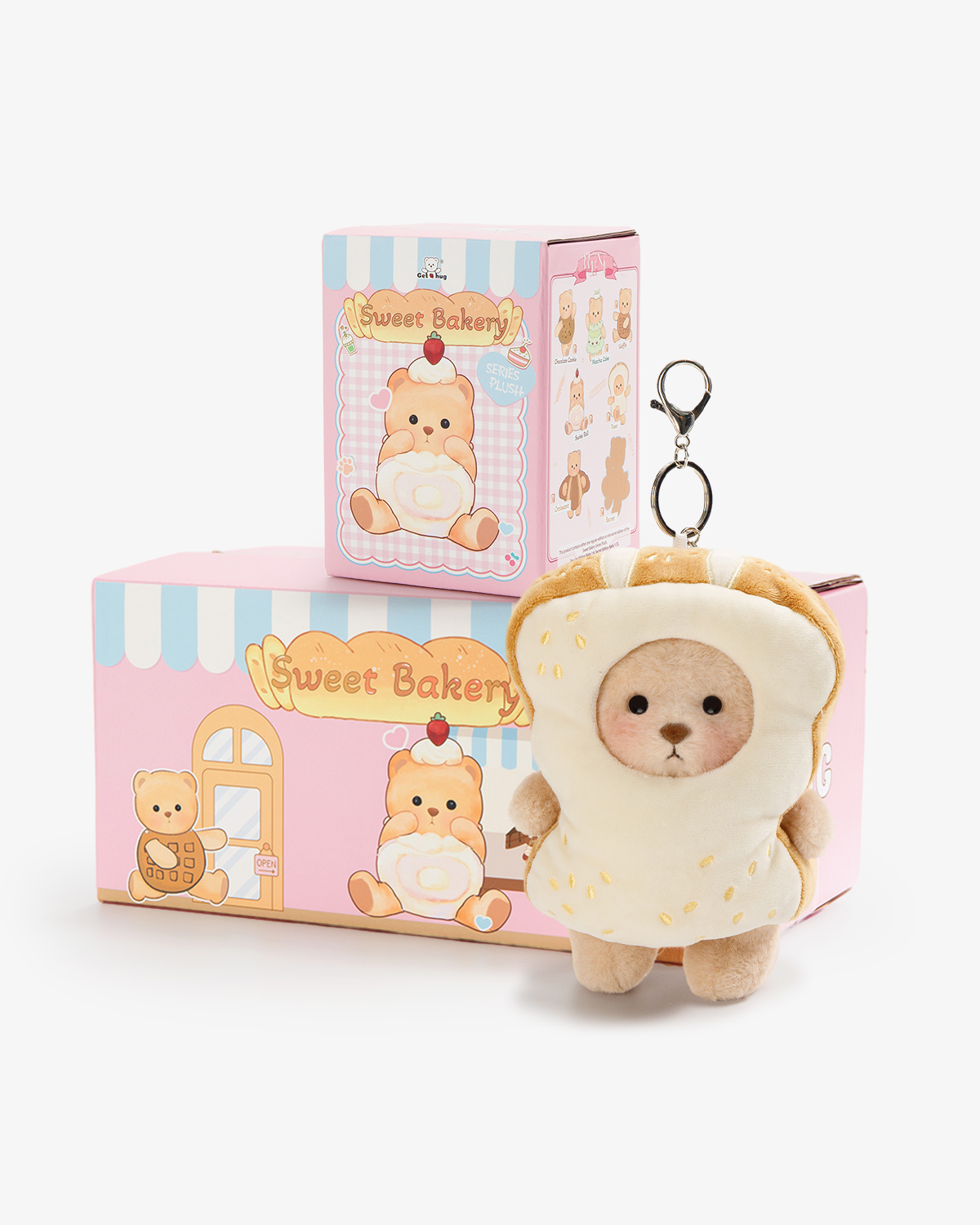Getahug Sweet Bakery Series Plush Mini Bear Blind Box | 5.9 Inches Pendant Bag Charm Keychain Gift