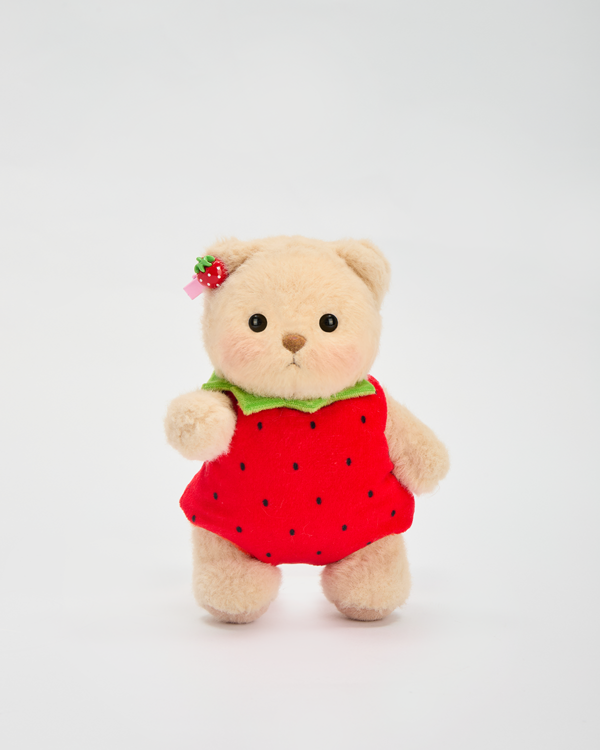 Getahug 5.9 Inches🍓Strawberry Brown Mini Bear Bag Charm Keychains Gift