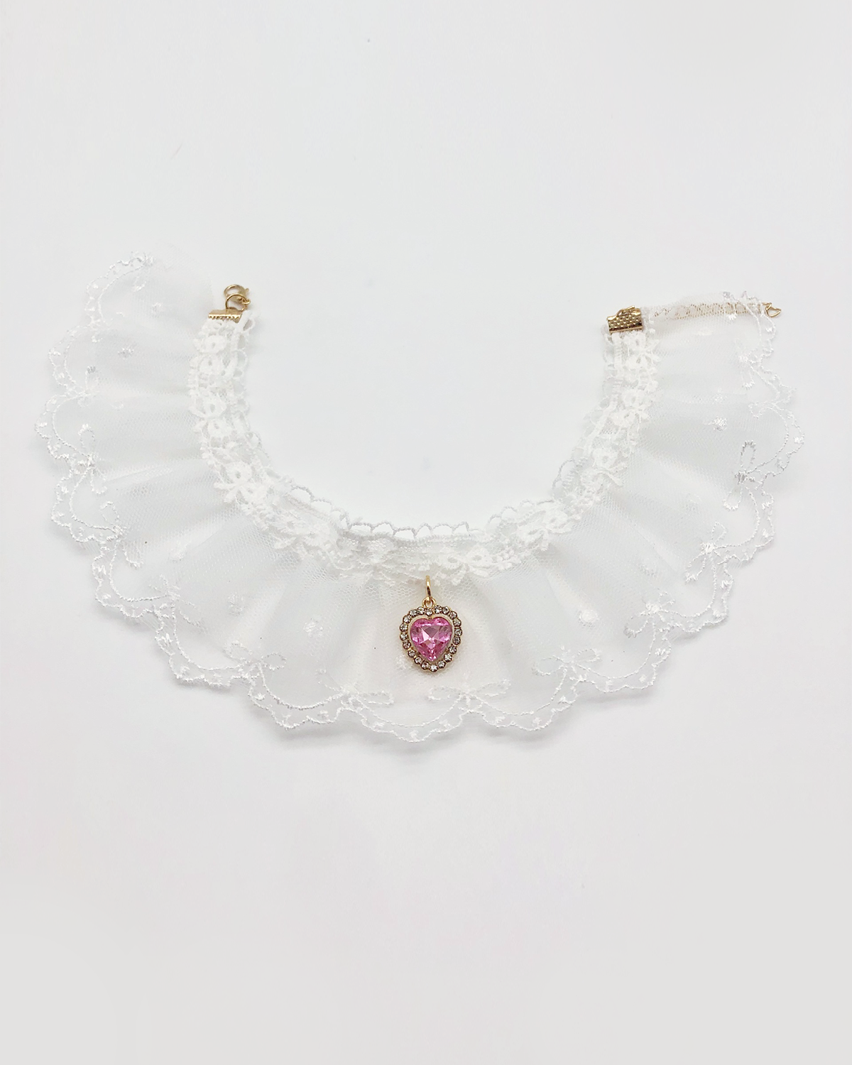 Purple Heart Lace Necklace | Suitable for 12 Inches Stuffed Animals