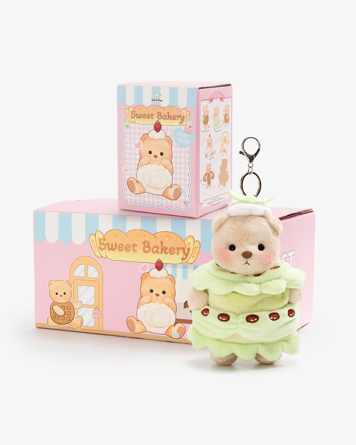 Getahug Sweet Bakery Series Plush Mini Bear Blind Box | 5.9 Inches Pendant Bag Charm Keychain Gift