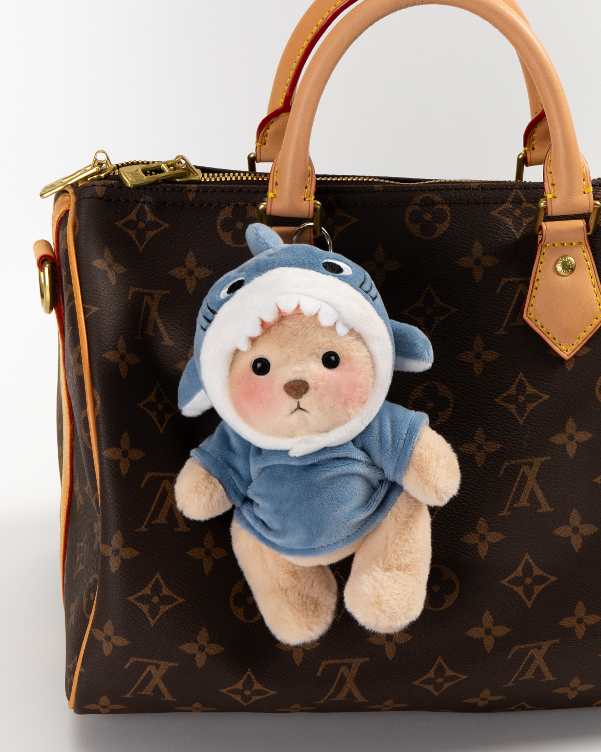 Getahug Shark Mini Bear Keychain | 5.9 Inches Plush Bag Charm Stuffed Animal Gift