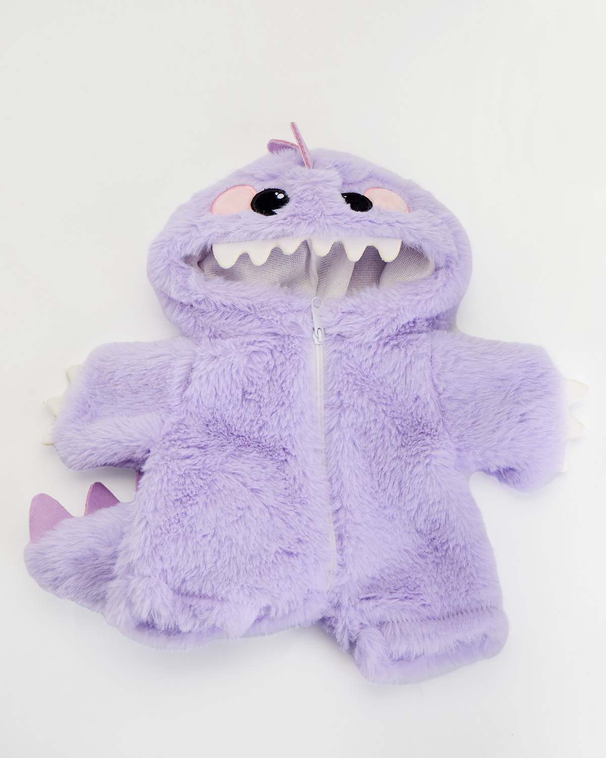 Getahug Furry Purple Dino Purple Bear | Handmade Jointed Teddy Bear Gift