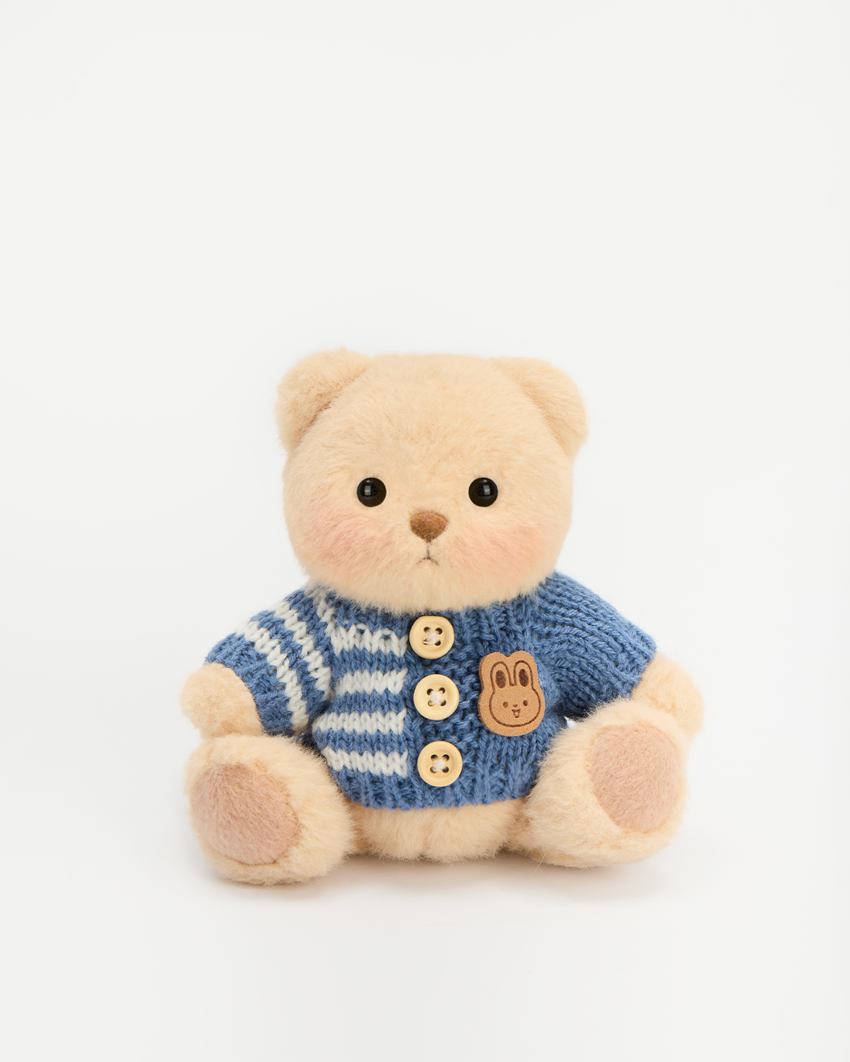 Getahug 5.9 Inches Blue Sweater Brown Mini Bear Pendant Keychain Gift