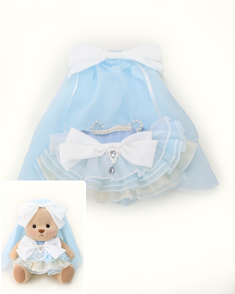 Getahug Blue Ocean Heart Bear | Handmade Jointed Teddy Bear Gift