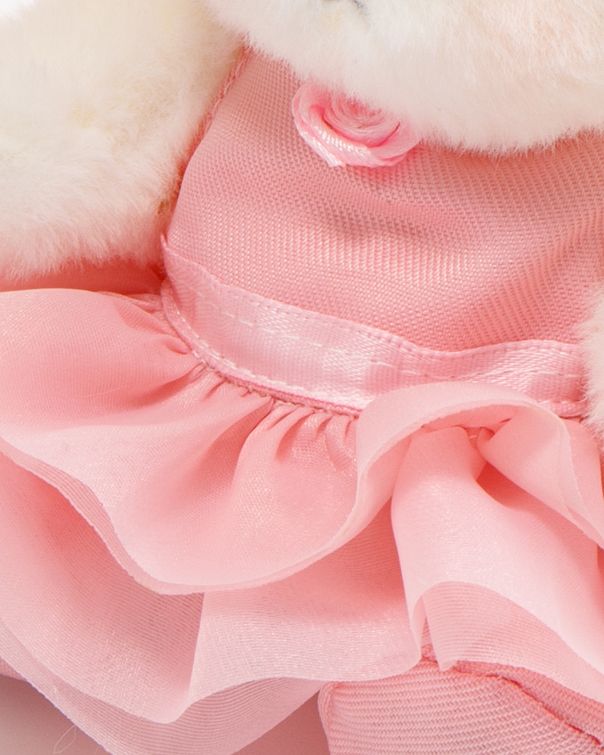 Getahug Pink Ballet Dress Mini Bunny Bag Charm | 5.9 Inches Soft Plush Keychains Gift