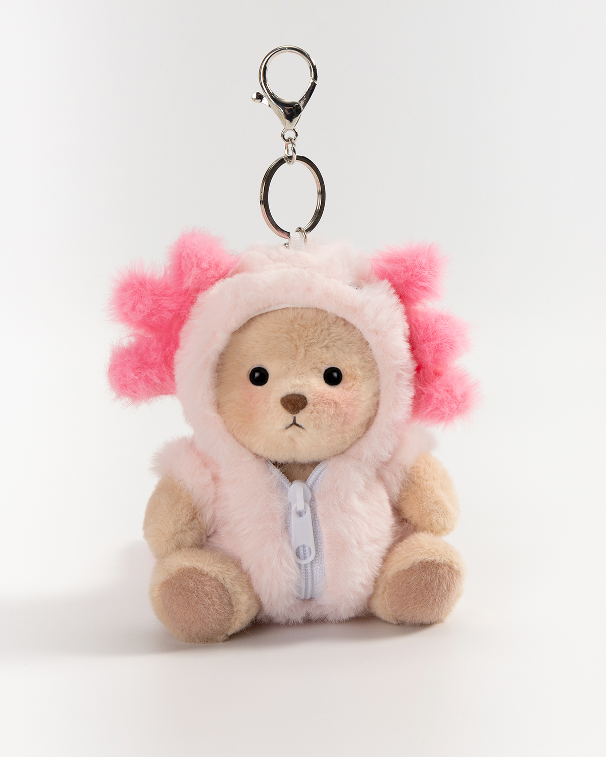 Getahug Axolotl Mini Bear Keychain | 5.9 Inches Plush Bag Charm Stuffed Animal Gift
