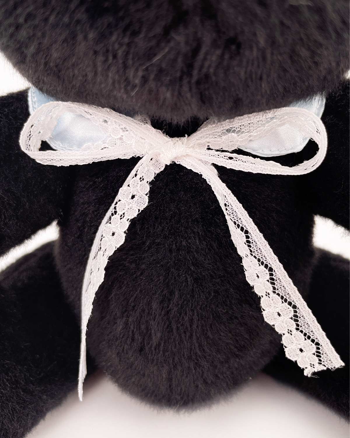 Teddy Bear's Lace Bow Blue Ribbon | Teddy Bear Clothes