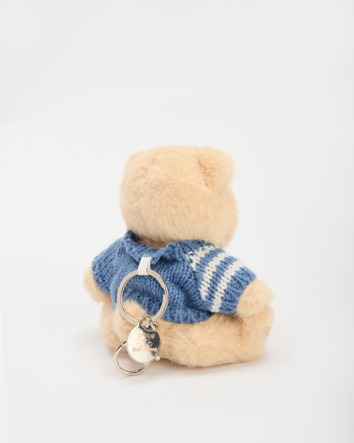 Getahug 5.9 Inches Blue Sweater Brown Mini Bear Pendant Keychain Gift