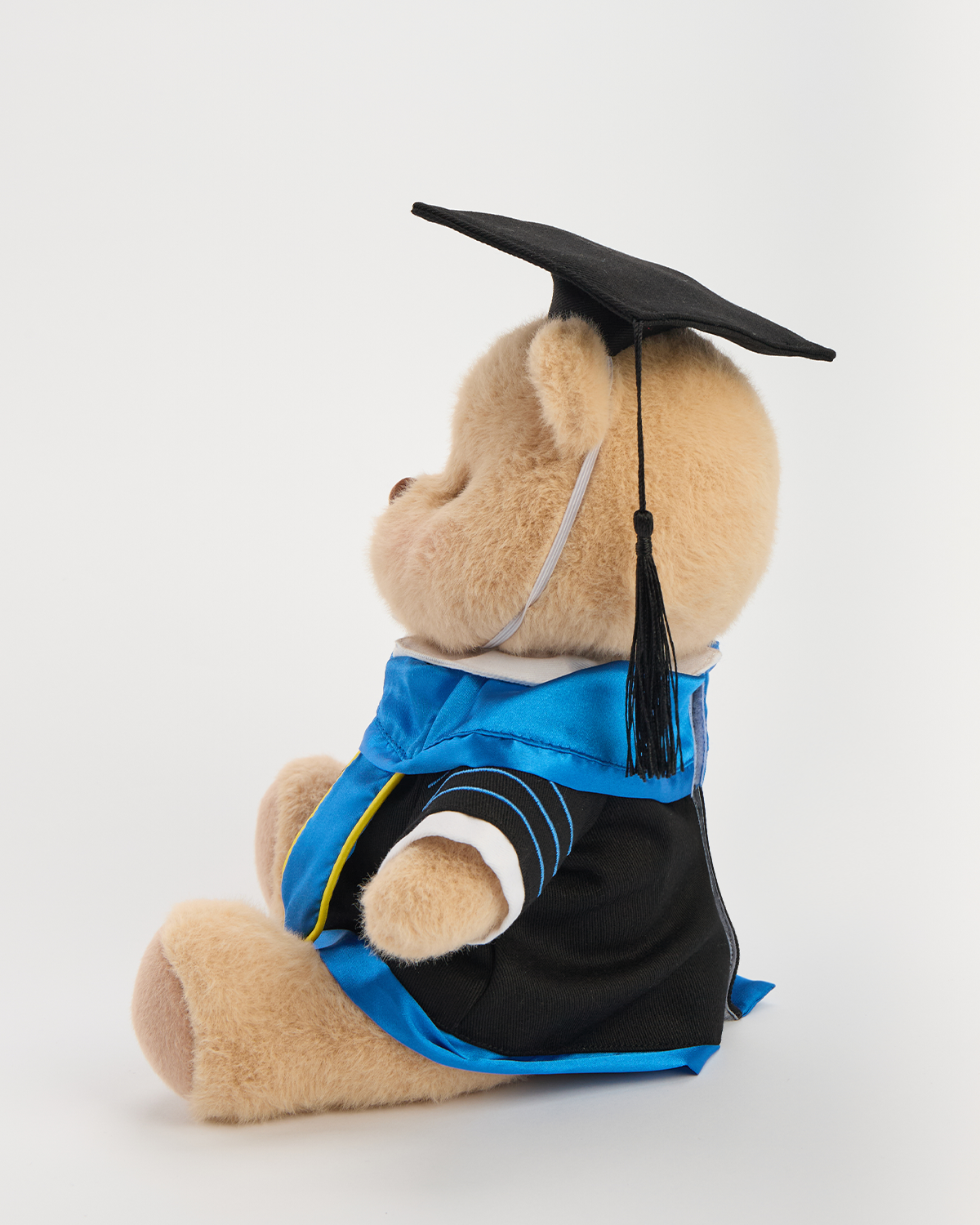 Getahug Graduation Cap and Gown Blue Stole Bear | Handmade Jointed Teddy Bear Gift