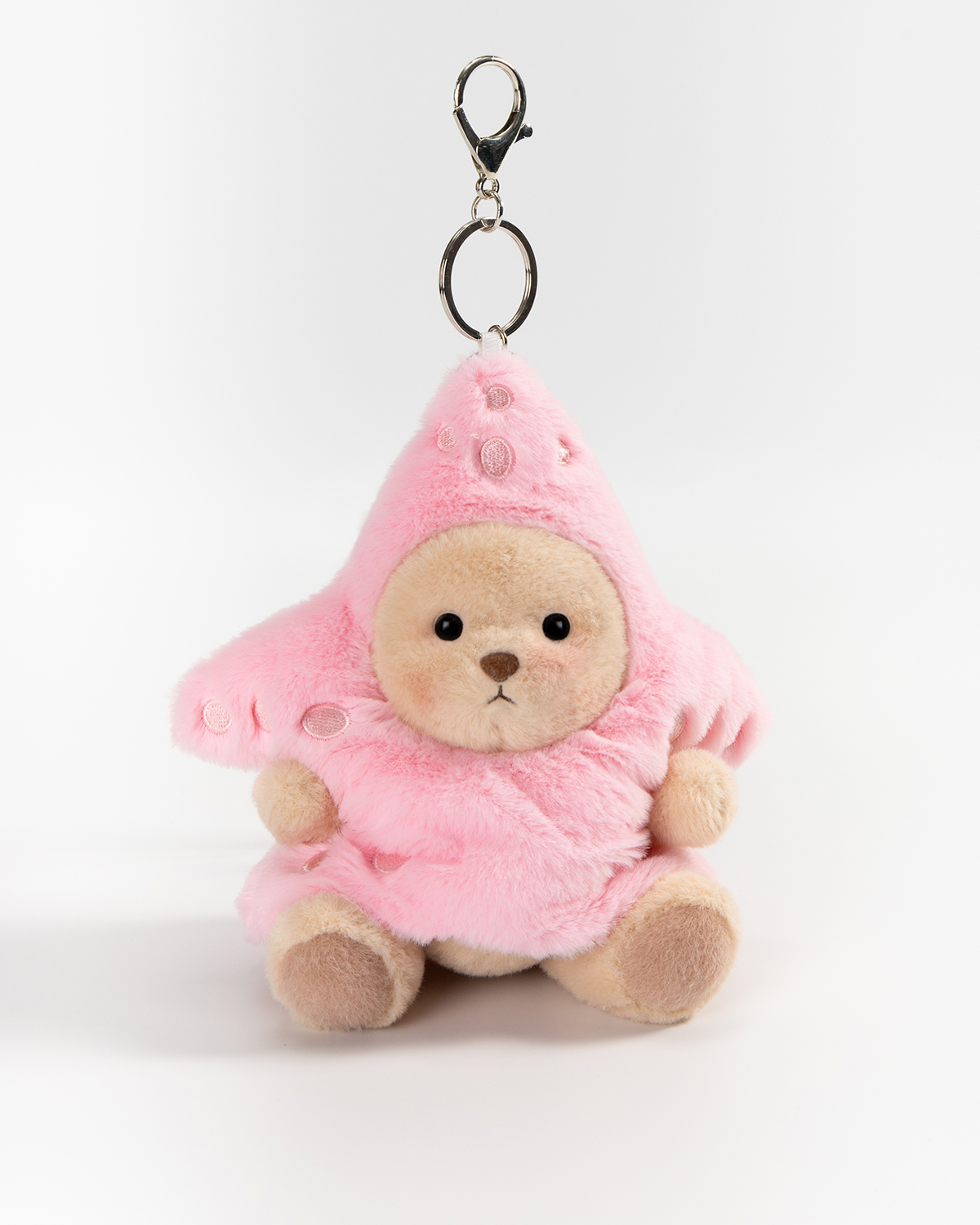 Getahug Starfish Mini Bear Keychain | 5.9 Inches Plush Bag Charm Stuffed Animal Gift