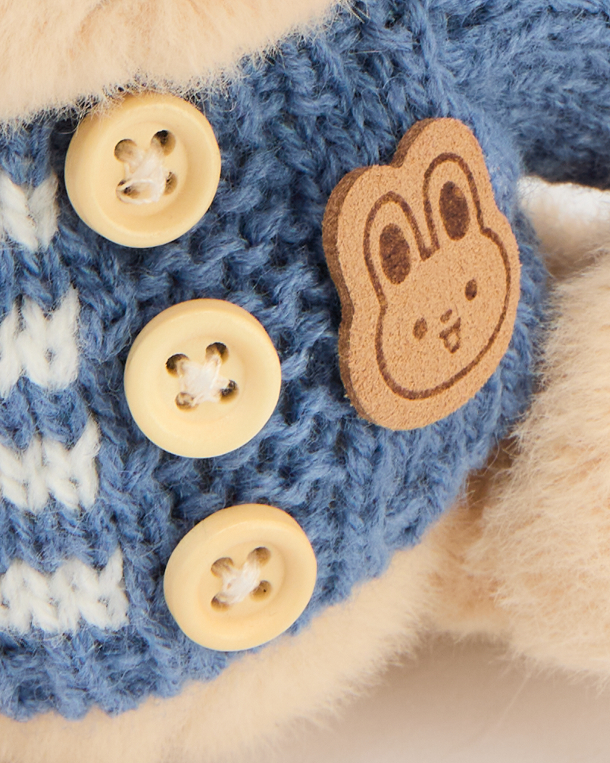 Getahug 5.9 Inches Blue Sweater Brown Mini Bear Pendant Keychain Gift