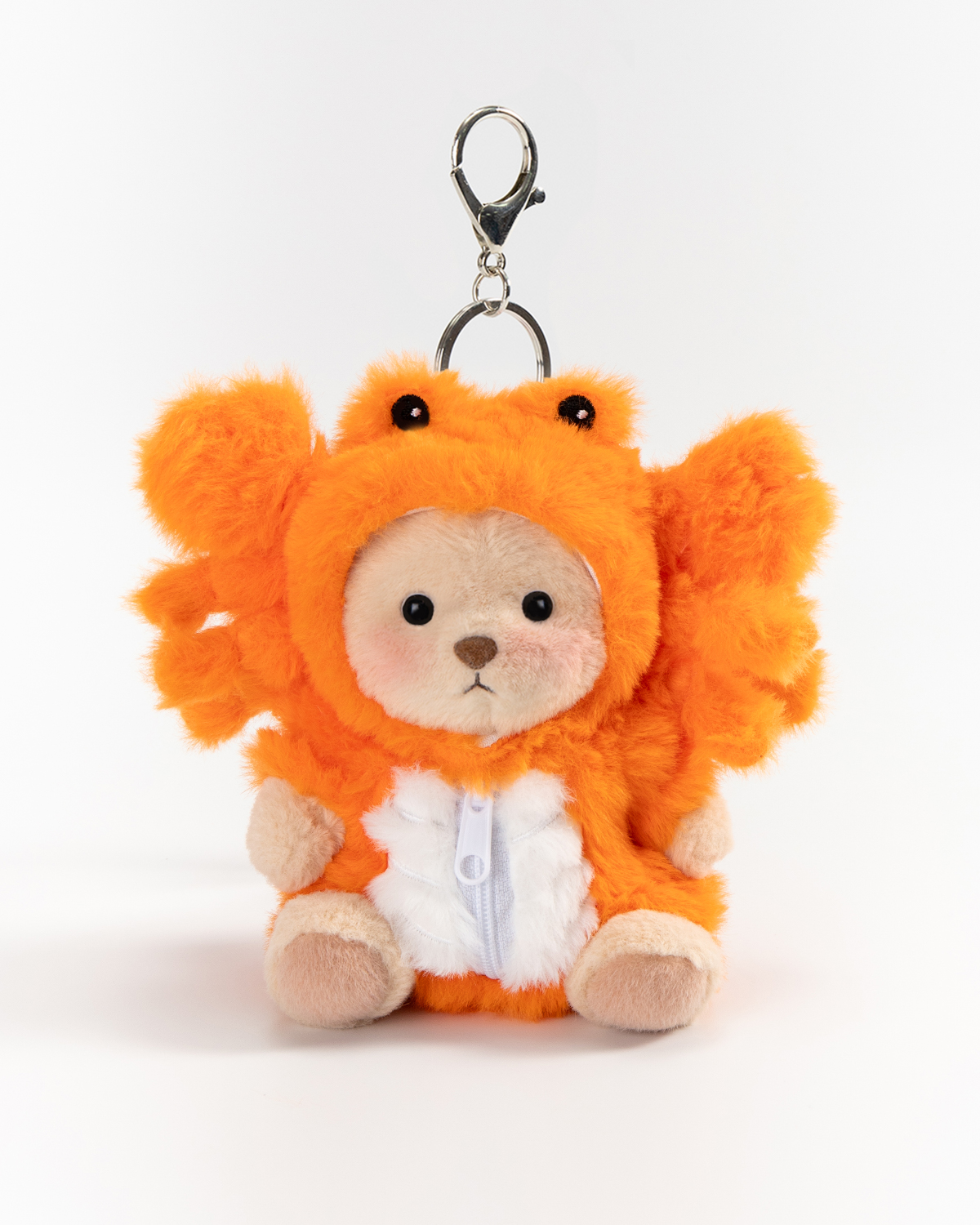 Getahug Crab Mini Bear Keychain | 5.9 Inches Plush Bag Charm Stuffed Animal Gift