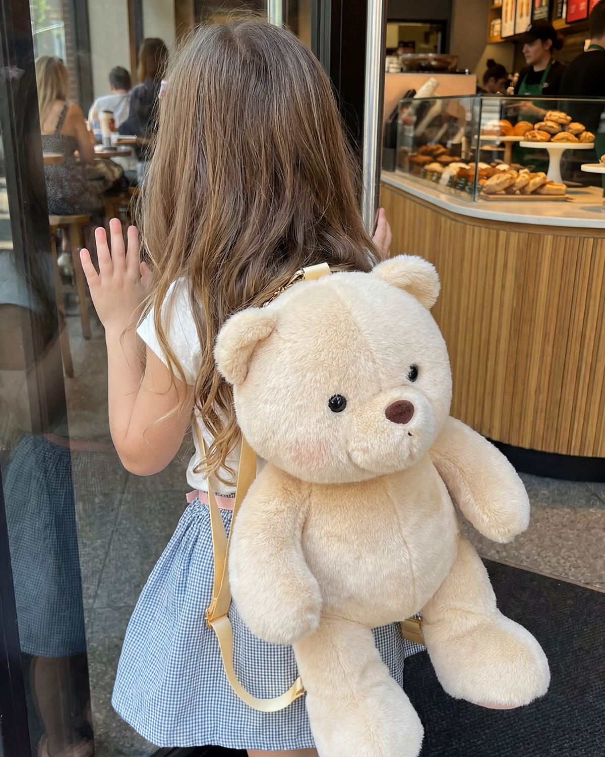 Getahug Billy Bear Backpack | Soft Teddy Bear Bag for Travel & Daily Use