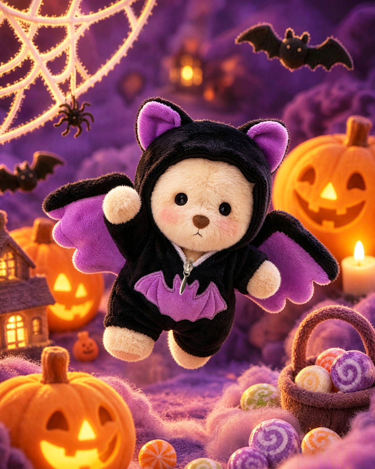 Getahug Halloween Carnival Series Mini Bear Plush Blind Box | 5.9 Inches Pendant Keychain Bag Charm Gift (Pre-sale)